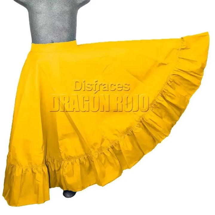 Falda de Danza Amarilla para niña y Adulto