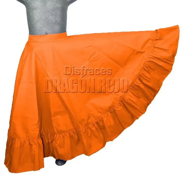 Falda de Danza Naranja para niña y Adulto