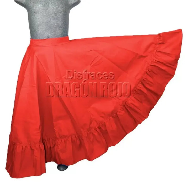 Falda de Danza Roja para niña y Adulto