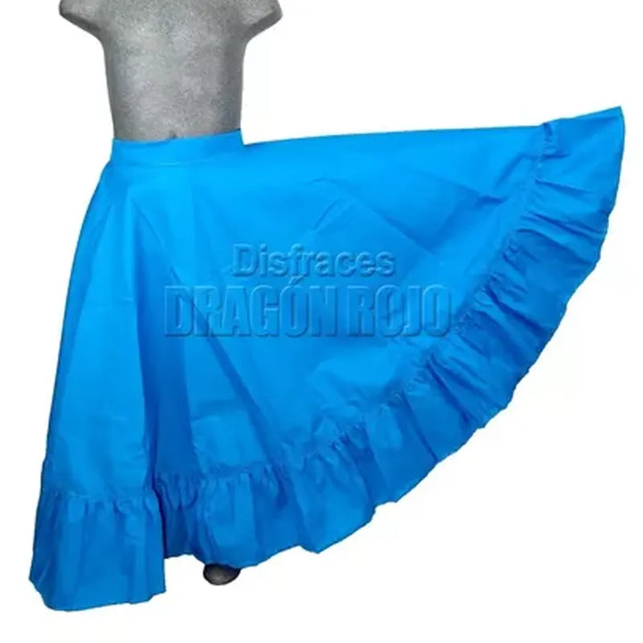 Falda de Danza Azul Turquesa para niña y Adulto