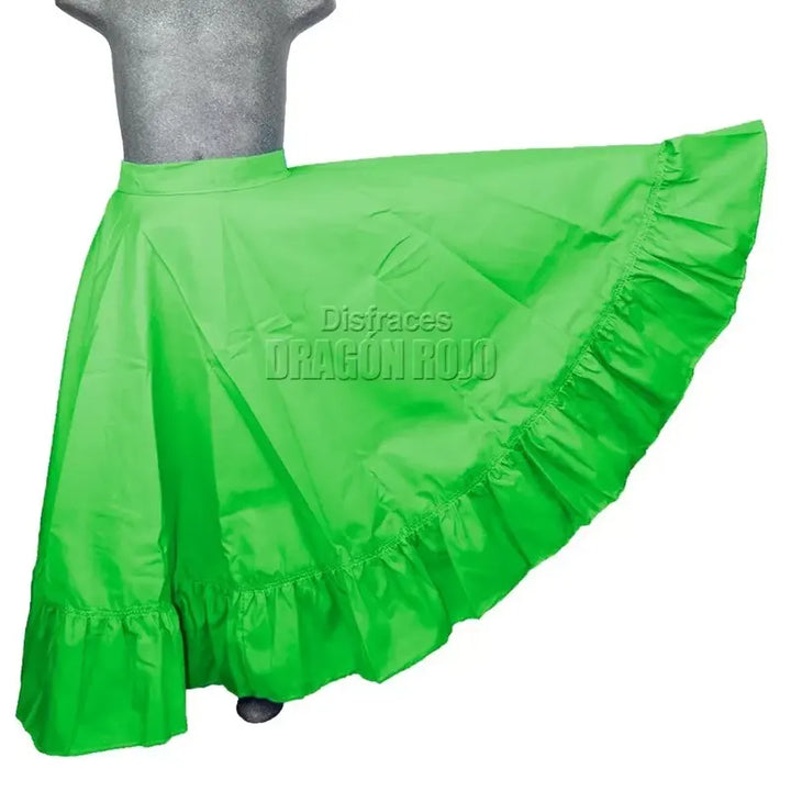 Falda de Danza Verde Limón para niña y Adulto