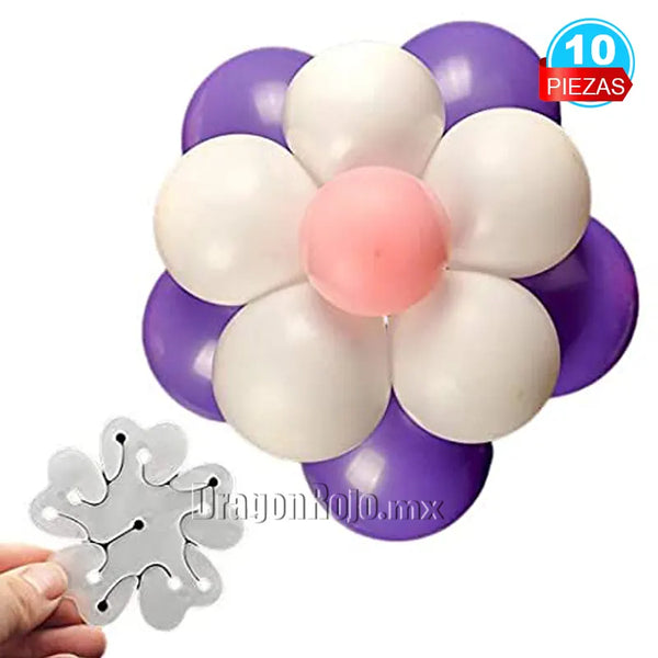 como hacer flor con globos