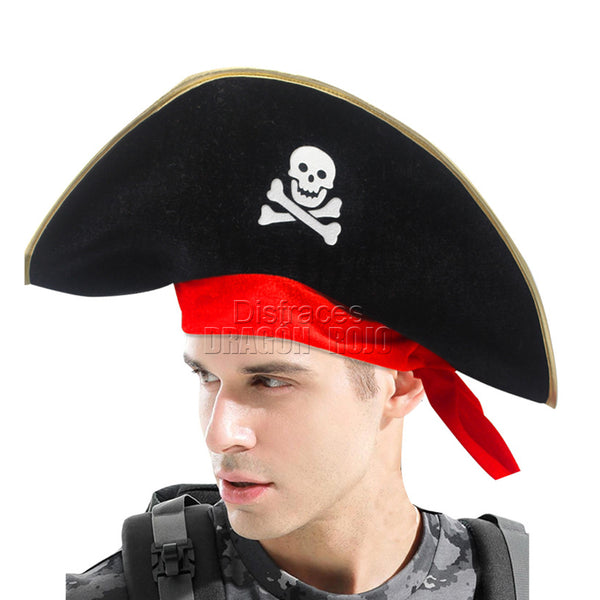 Sombrero / Gorro de pirata para adulto