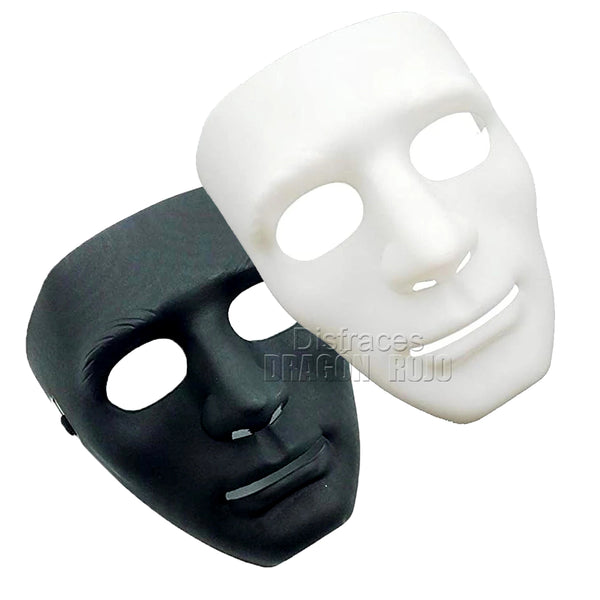 Máscara lisa en color Blanco o Negro