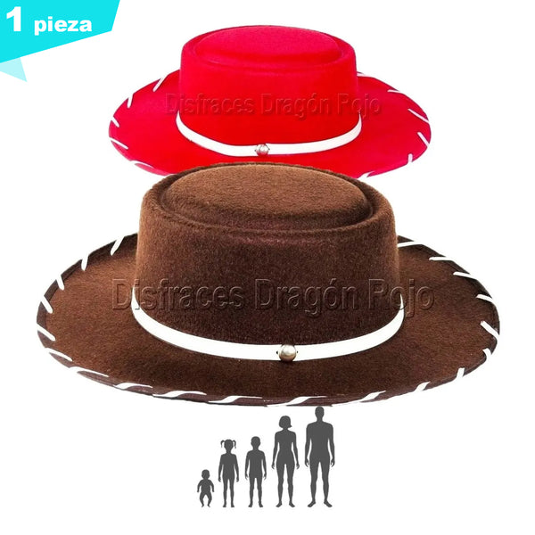Sombrero de Woody y Jessie Toy Story para bebé, niño y adulto